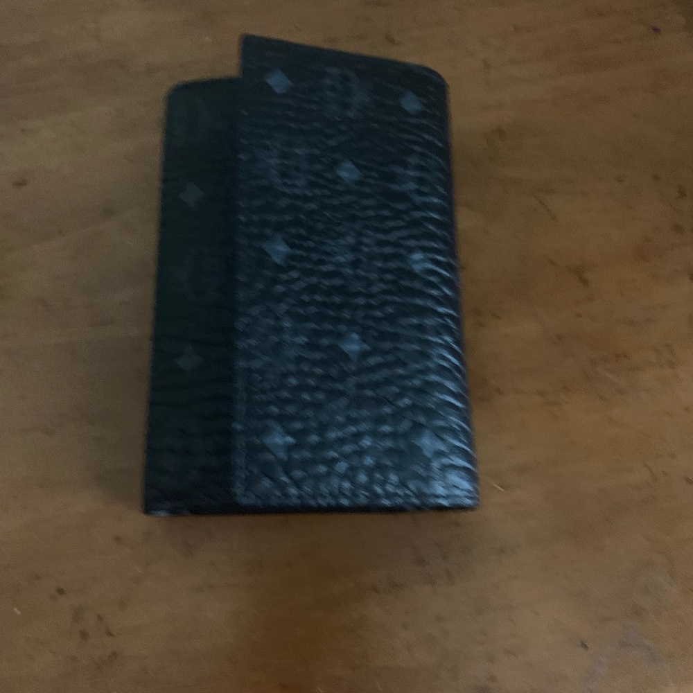 Medium Black MCM Flip Wallet